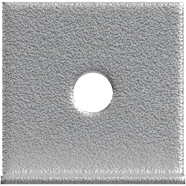 Ekena Millwork Premium Barn Door Flat Track Stop, Silver Metallic GB6001SSM - main